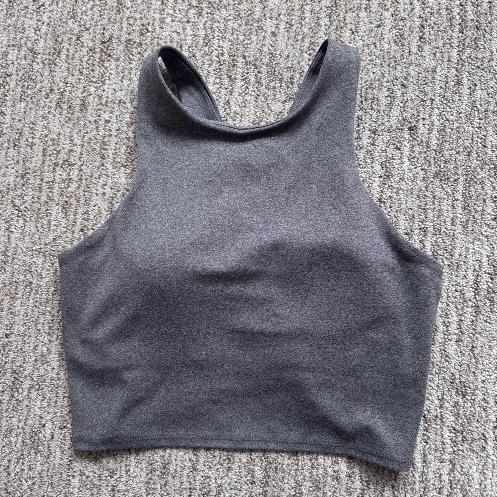 Athleta Conscious Crop Heather Gray Size S (A-C) NWOT
